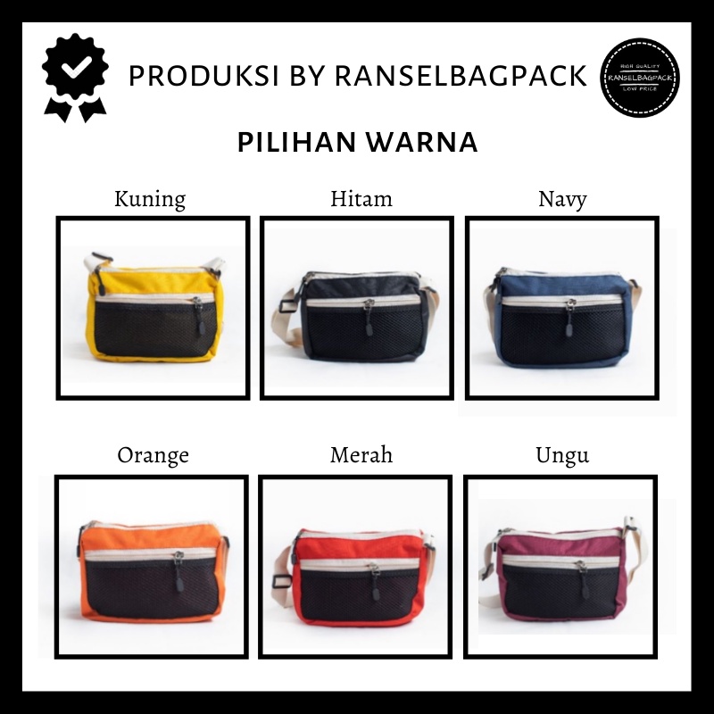 Tas Waistbag - Tas Selempang Travel Remaja Dewasa Pinggang Bahu Dada Model Korea Fashion Terkini Stylish Backpack Terbaru Murah Simple Outift Casual Elegan Premium  Import Lokal Original Unisex Pria Wanita Cewek Cowok