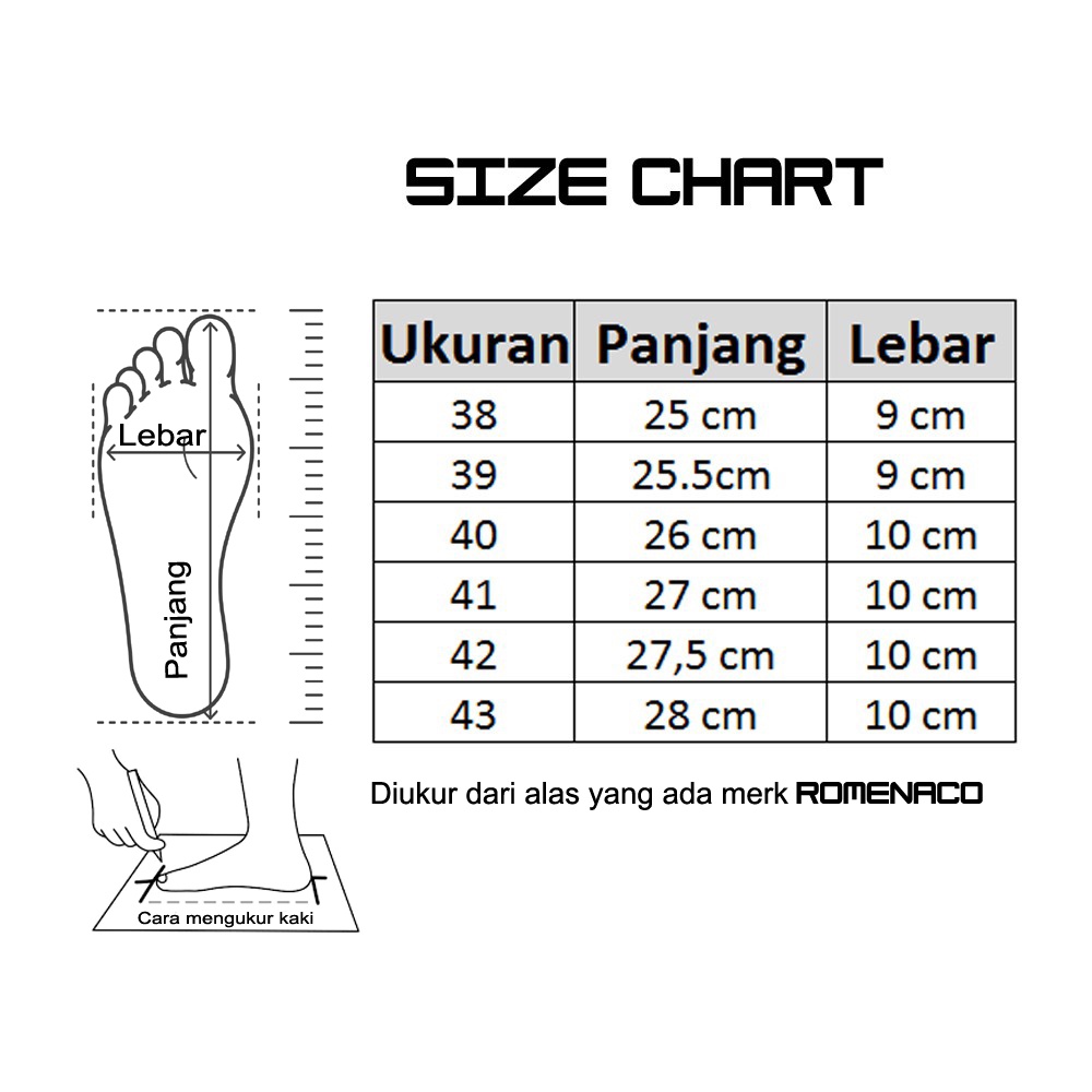 Sandal Pria Romenaco R002 Black Brown Upper Kulit Sapi Kolektif Asli