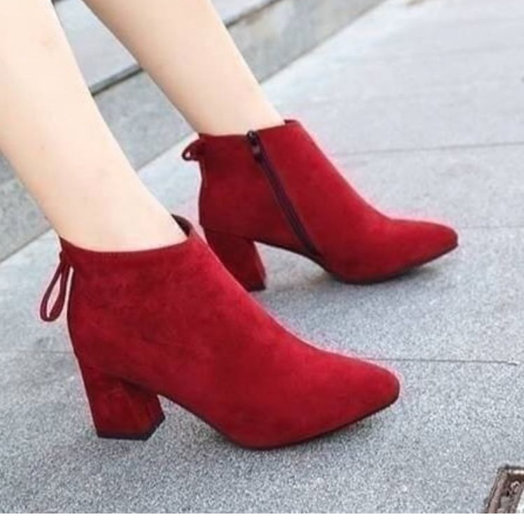 sepatu boots fashion musim dingin korea