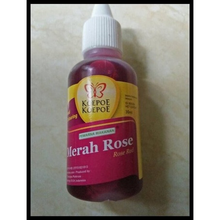 PEWARNA MAKANAN KOEPOE 30ML MERAH ROSE