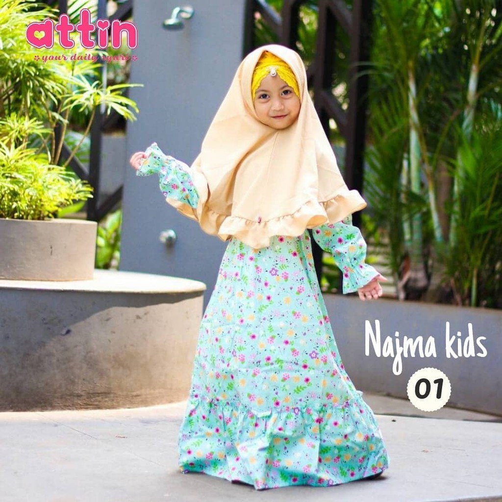 NAJMA KIDS DRESS || Gamis Anak Original by ATTIN HIJAB