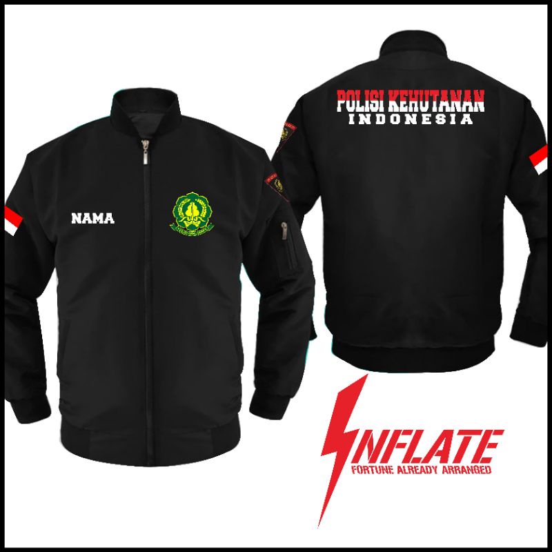 JAKET POLHUT / BOMBER POLHUT / JAKET POLISI KEHUTANAN / BOMBER POLISI KEHUTANAN