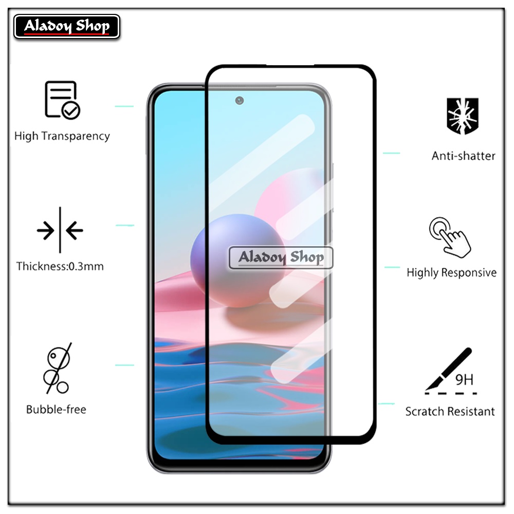 PAKET 2 IN 1 Tempered Glass Layar Xiaomi Redmi Note 10 2021 Free Tempered Glass Camera