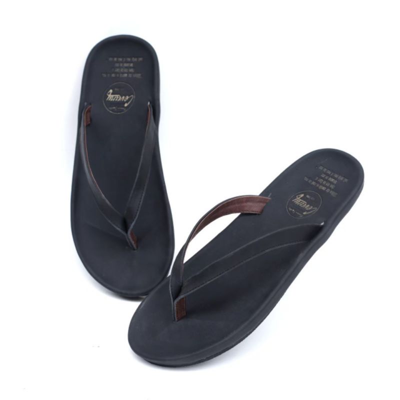 Cod Sandal Jepit Pria Original Distro Branded Import Dewasa Terbaru Sendal Jepit Teplek Kulit