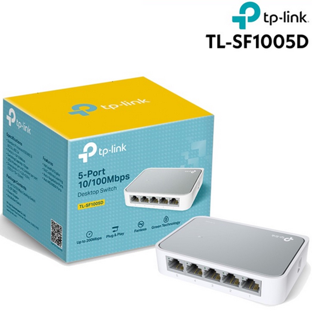 SWITCH HUB TP-LINK 5 Port TL-SF1005D// 8 Port TL- SF1008D 10/100Mbps TP-LINK Network LAN