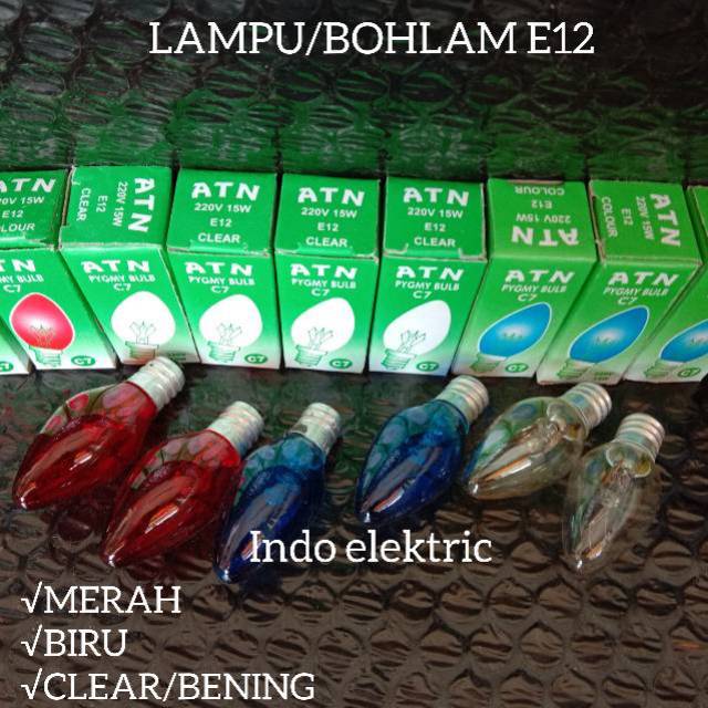 Lampu tidur bohlam jantung cabe e12