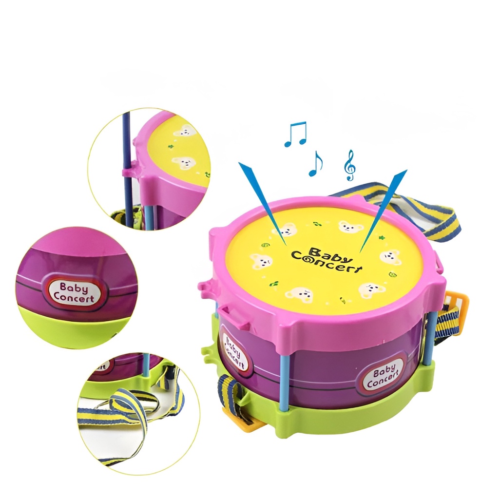 Baby Drum Set | Mainan Edukasi Alat Musik Anak Laki Laki | Drum Anak Set Mainan | 4/5/6 Tahun Murah