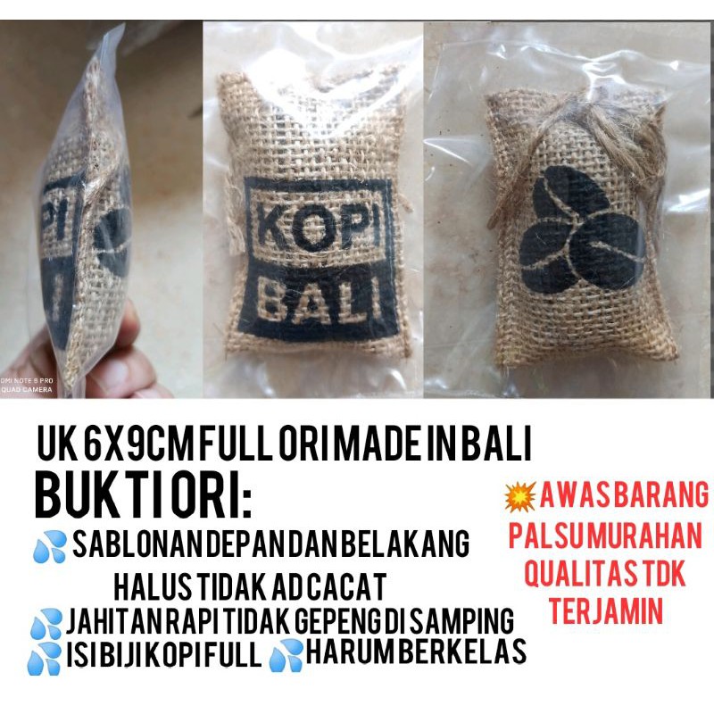 (BEST STAR) PARFUM MOBIL KOPI BALI UK. KARUNG 6X9Cm 7x10Cm Hangtag