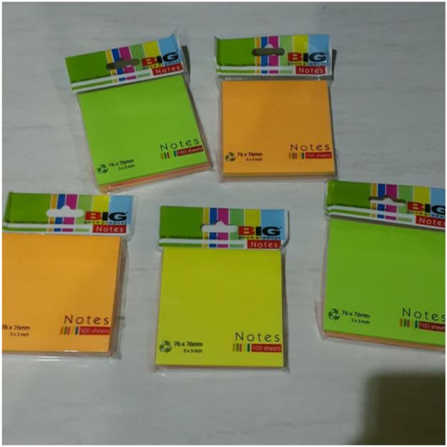 

Sticky Notes BIG 76 x 76mm 100 Sheets (Tumpuk)