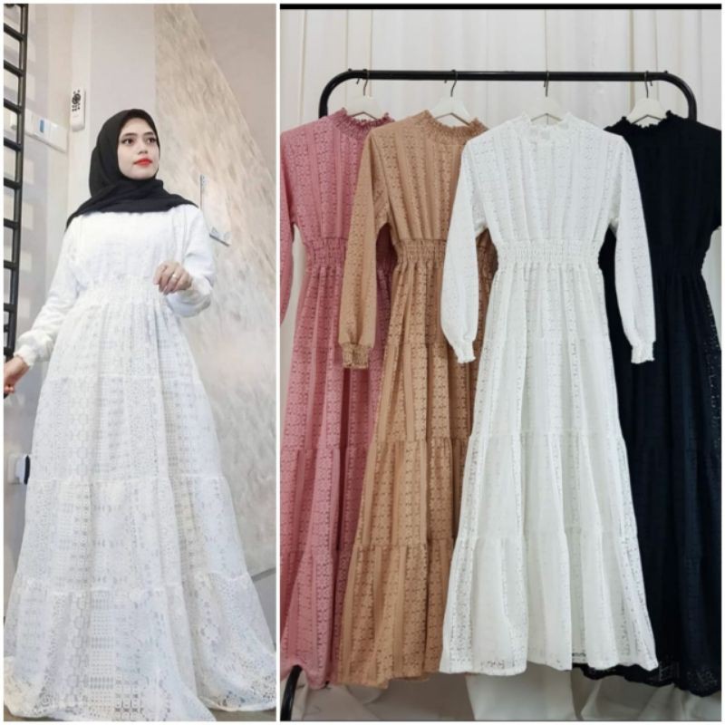 Gamis brukat / Gamis kondangan / Maxy brukat / Neria Maxy dress