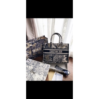 Dior book tote small Palm toile de jouy