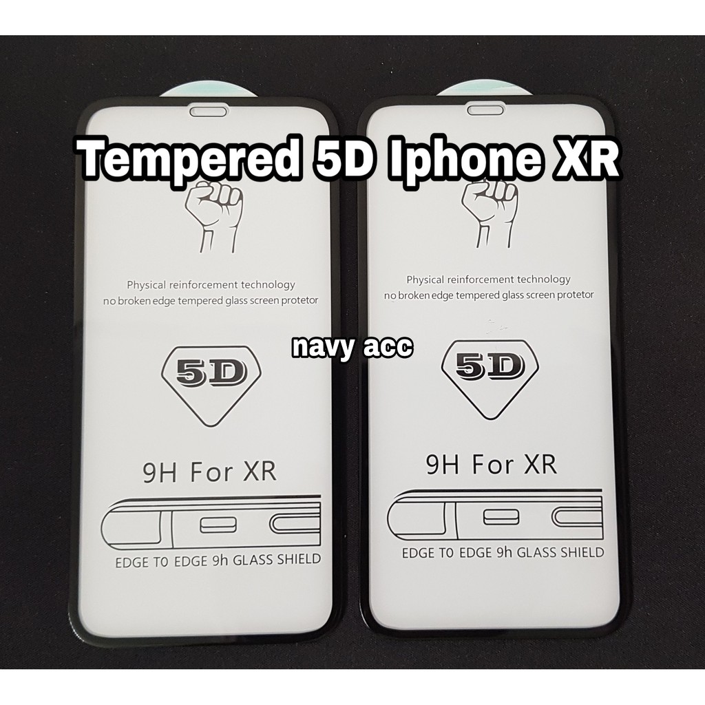 Tempered Glass 5D Iphone XS Max - Iphone XR Tempered Full Cover Iphone Xs Max - XR