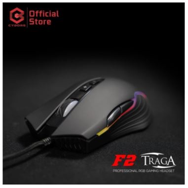 Mouse gaming cyborg wired usb 2.0 optical 4000dpi 60ips 20g 6d 1Khz rgb macro traga f2 f-2