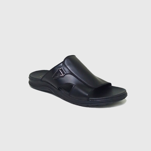 Sandal Kulit Pria slide Casual / Sendal Selop Cowo