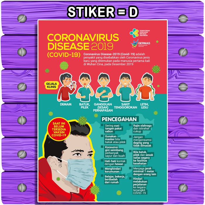 Download Poster Tentang Covid 19 Jaga Jarak Dan Hindari Kerumunan