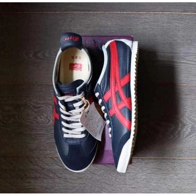 MODEL BARU Asics Onitsuka Tiger Mexico66 Deluxe Navy Red