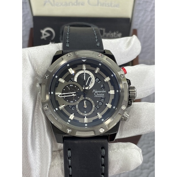 alexandre christie 6506mc pria hitam kulit