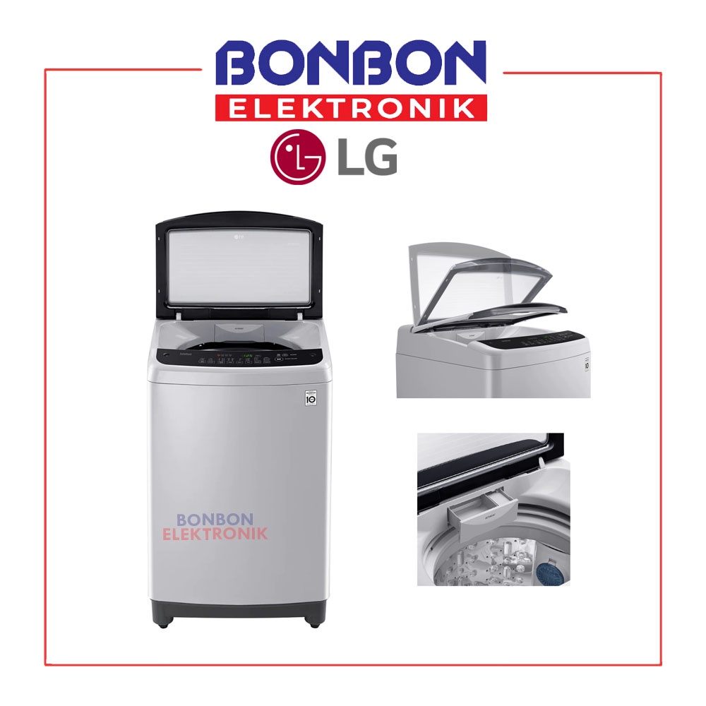 LG Mesin Cuci 1 Tabung 8.5KG T2185VS2M Smart Inverter 8.5 KG T 2185