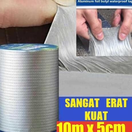 

Lakban Aluminum KUAT Waterproof Adhesive 10m x 5cm TaffPACK KYTO