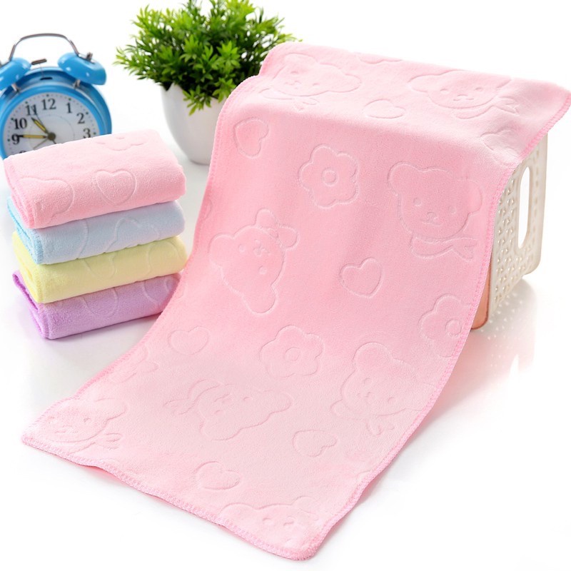 HANDUK BAYI POLOS EMBOSS 70x140 HANDUK MURAH HANDUK TRAVEL