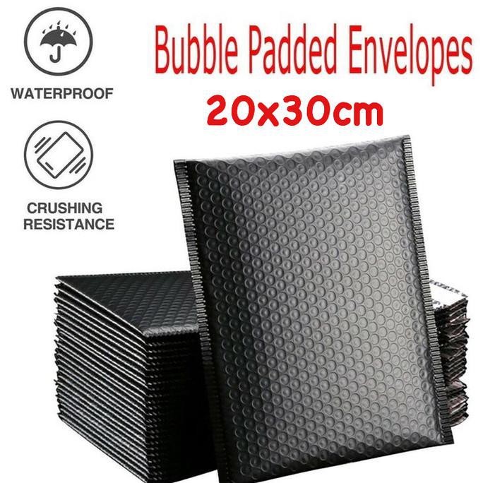 

Silahkan Order] Amplop Polymailer Bubble Black 20X30 /Black Polymailer Padded Bubble
