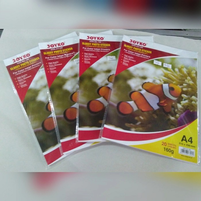 

murah Kertas Foto Stiker / Glossy Photo Sticker A4 - 160 gram