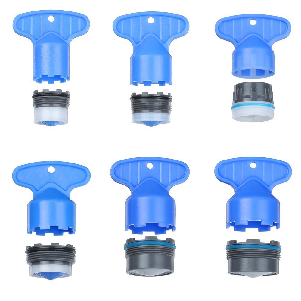 Populer Hemat Air Keran Aerator Kamar Mandi Built-in Bubbler Filter Dapur Baskom Fitting Faucet Spout