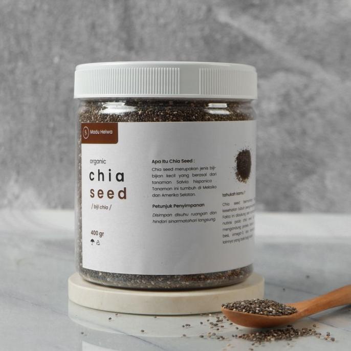 

Organic Black Chia Seed 400 gr Premium Biji Chiaseed Original