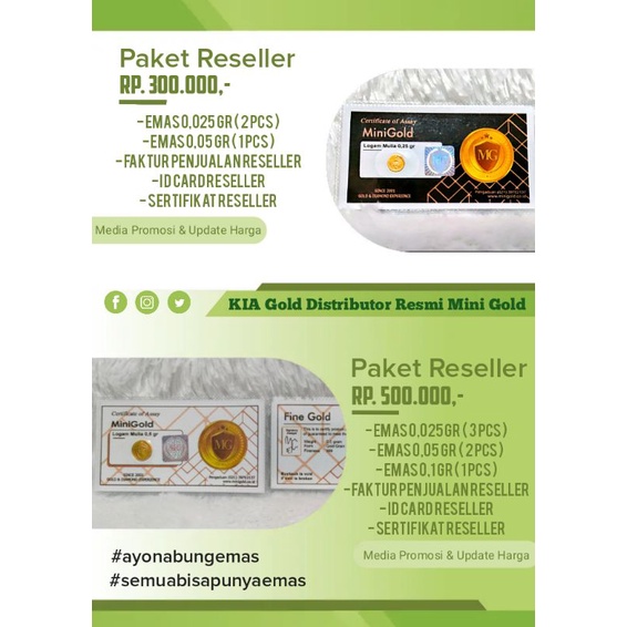 

Reseller mini gold