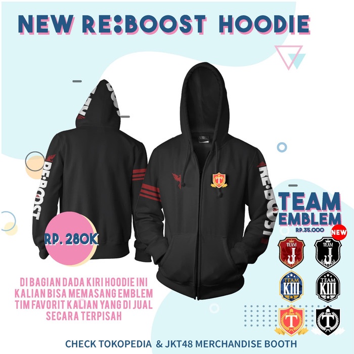 

TERLARIS !!! JKT48 Re:boost Hoodie Zipper