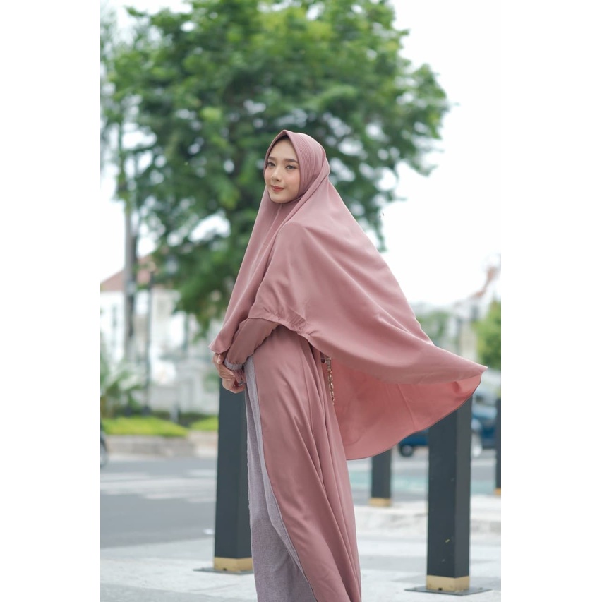 TERLARIS GRETA DRESS DAN EIRENE KHIMAR BY SHIERAKI MURAH Gamis simple anak muda