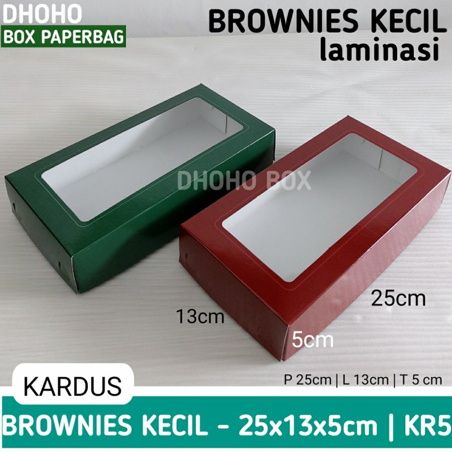 

ISI 10 BIJI kardus brownies kecil 25x13x5 kr5 | kotak kue dus roti box dos