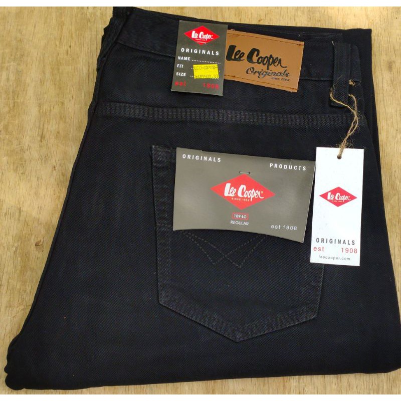 BIG SALE OBRAL CELANA JEANS LEECOPER HITAM PEKAT SOFJEAS//celana jeans pria//celana jeans reguler