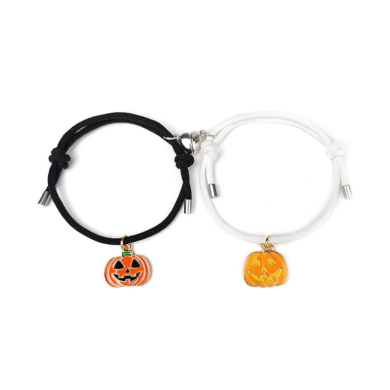 2pcs Gelang Magnet Tema Halloween Untuk Pasangan