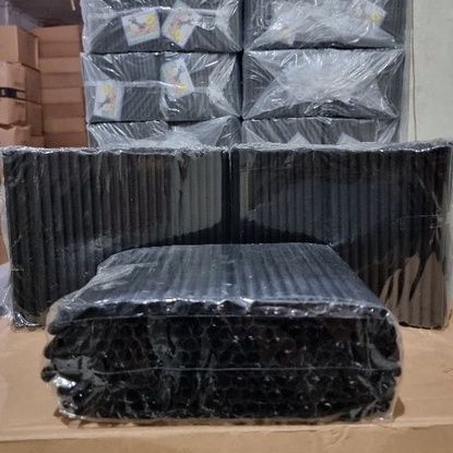 Sedotan Bubble Boba Hitam 8mm 18cm / Sedotan Boba Hitam Lancip Lurus