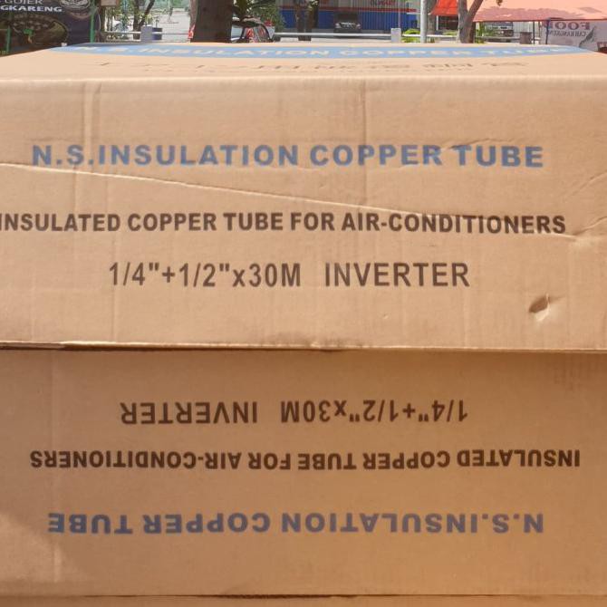 Flass sale pipa ac 1/4×1/2 ac 1.5pk 2pk nippon steel NS inverter meteran |Paling murah 100%