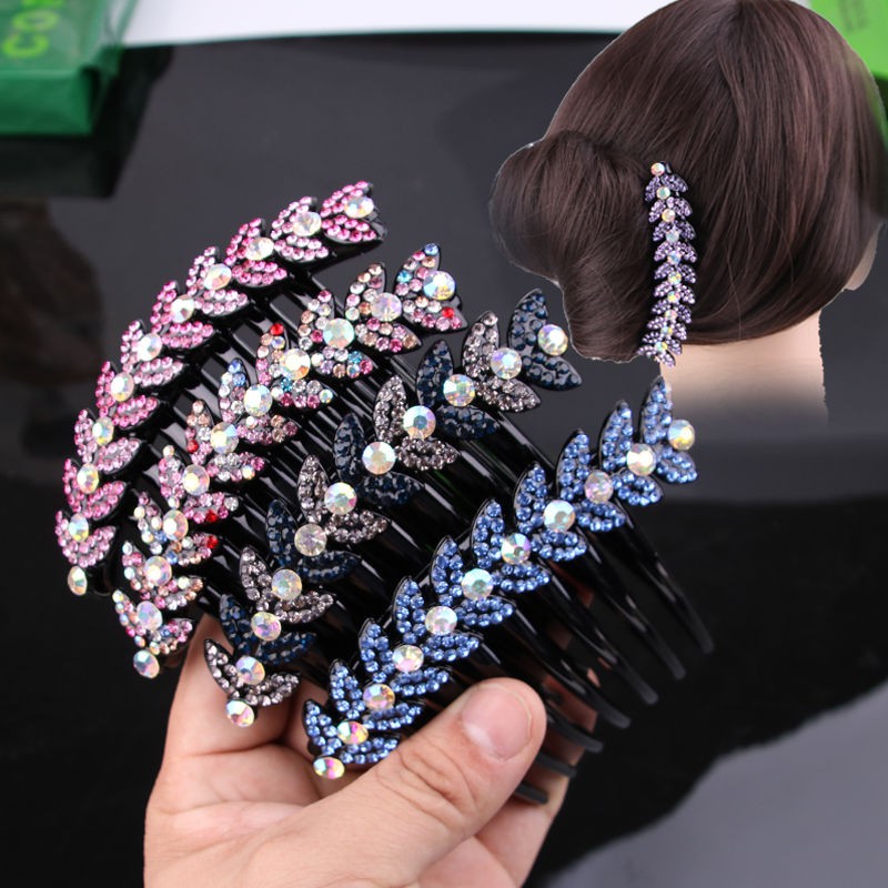 Sirkam rambut gigi 7 wanita bunga plum zirkon mode in korea baru