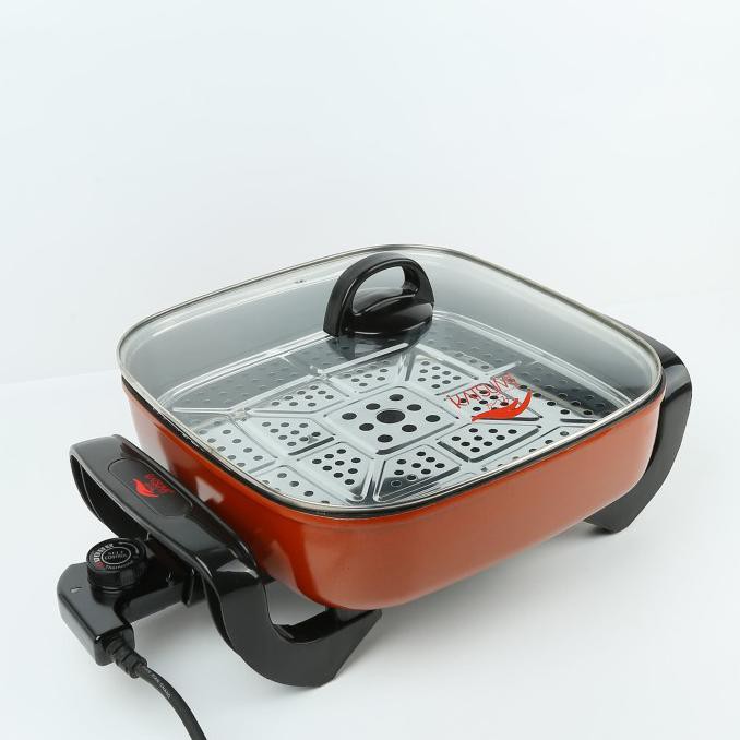 Panci Listrik Multifungsi 8 in 1 , Katsumi - Free 4 PCS pisau