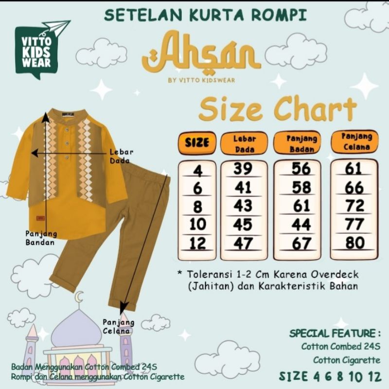 Vitto Kidswear Koko Kurta Ahsan