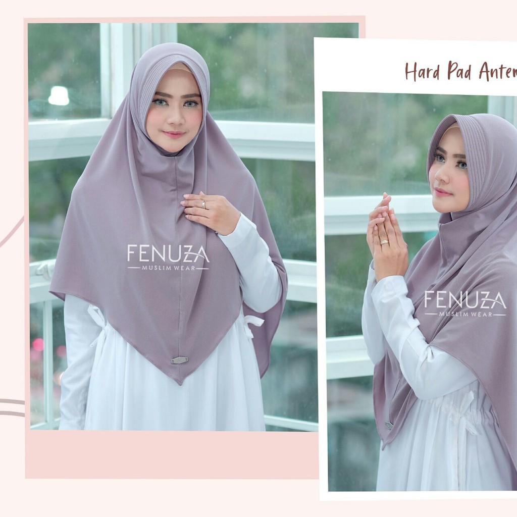 FENUZA AZZURA BERGO Khimar Jilbab Daily HardPad SoftPad Antem Bahan Moscrepe Crepe Cryzia Best Sell