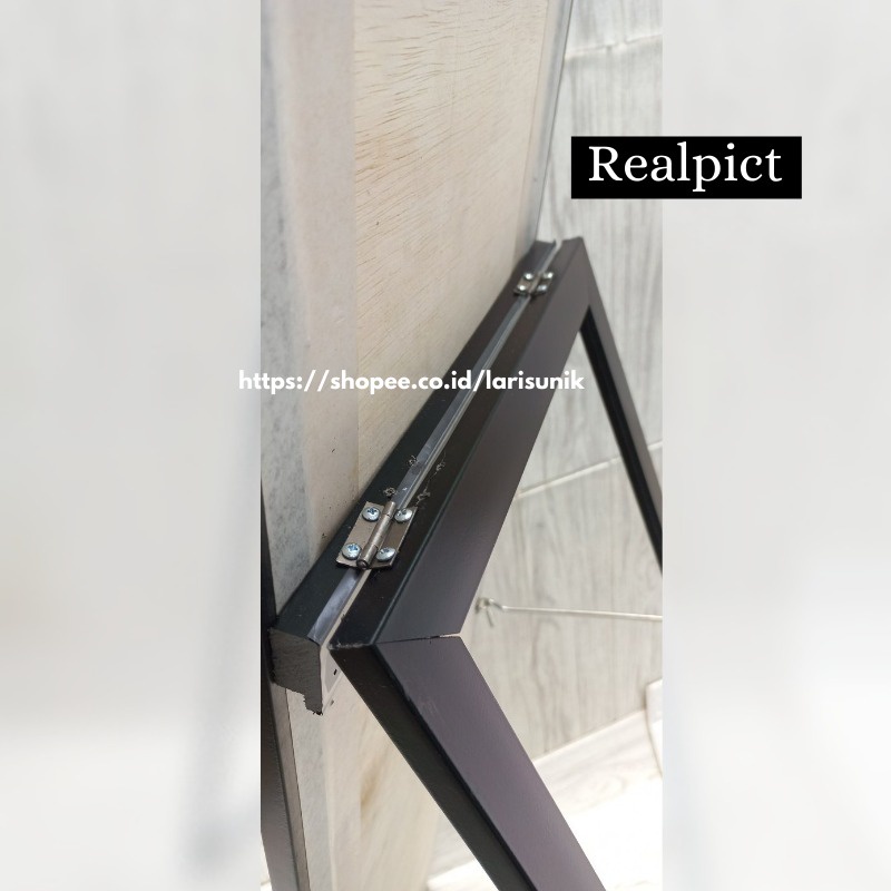 Kaca Cermin Full Body Aesthetic Cermin Standing Mirror Dinding Minimalis Rias Dekorasi Rumah UK.127 X 30 CM Termurah-5