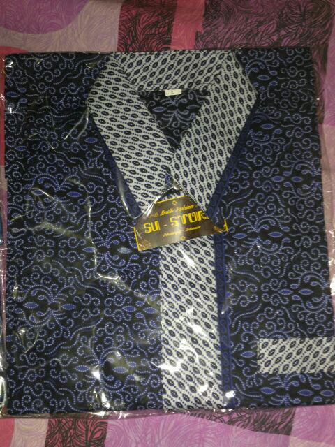 Bswart Batik Hrb026 Kenongo Hem Pendek Padi Pekalongan M L Xl Batik Pria Murah Modern Grosir