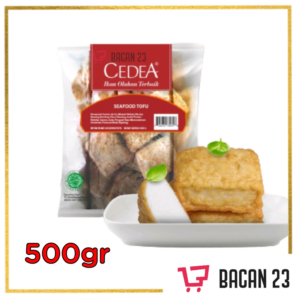 Cedea Seafood Tofu ( 500 gr ) / Tahu Baso Seafood / Tahu Frozen / Bacan 23 - Bacan23