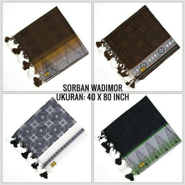 Sorban Wadimor Jacquard | Subaiyah Wadimor | Surban | oleh oleh Haji dan umroh | Hadiah
