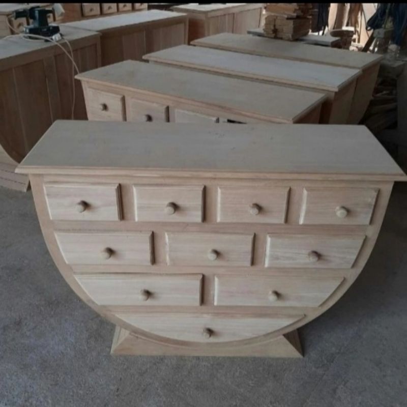 Meja Hias Jati - Nakas Laci Kayu Jati Mebel Jepara Mentahan