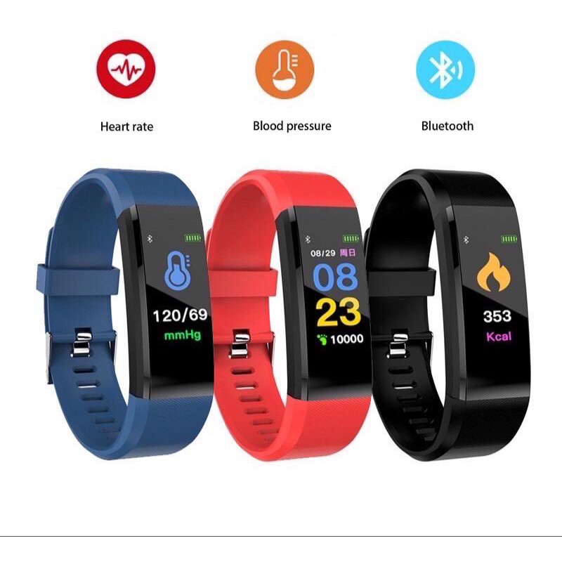 JAM TANGAN SKMEI ORIGINAL Smartwatch Jam Tangan PRIA BAND Bluetooth Heartrate 115 PLUS