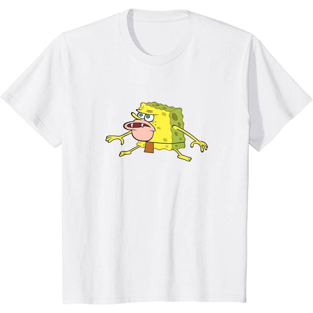 Baju Anak Spongebob Squarepants Caveman Meme T- Shirts