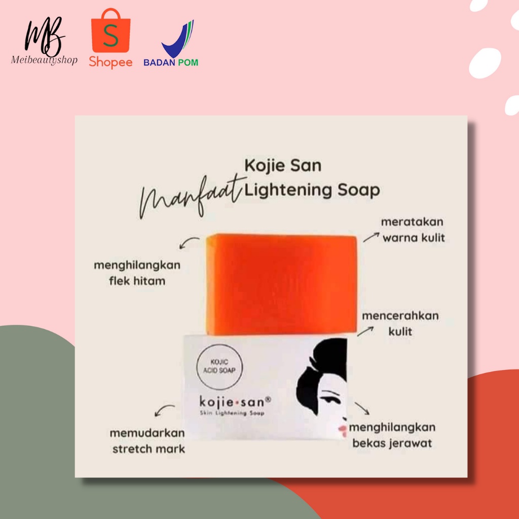 KOJIE SAN Skin Lightening Soap / Kojiesan Soap / Sabun Pemutih