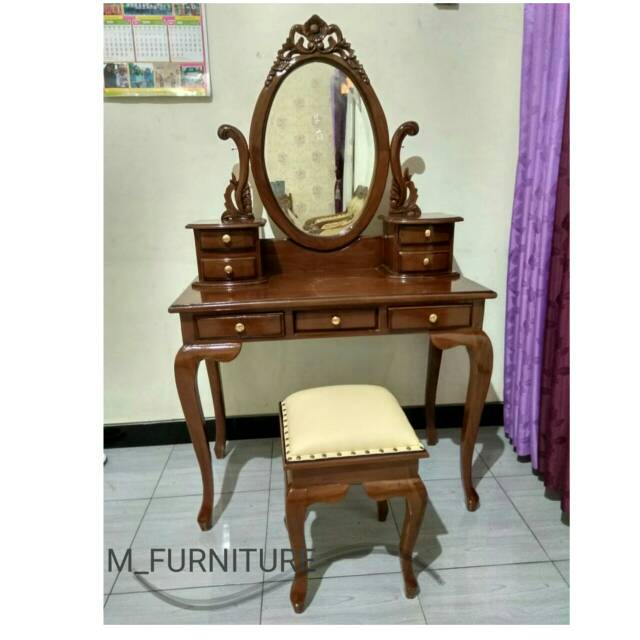 Tolet kartini kayu jati meubel jepara furniture jepara