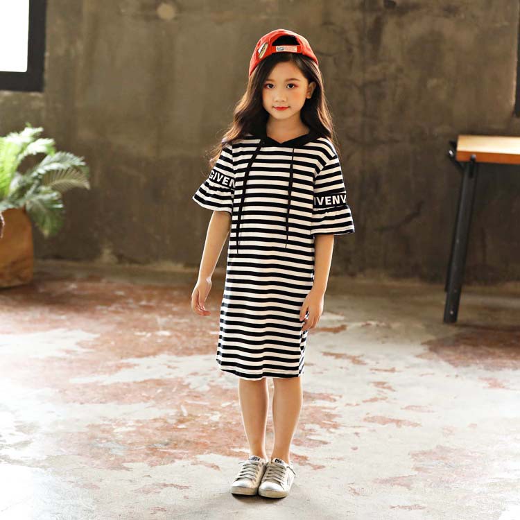 HappyOliver PASSWORD GIVE SALUR Hoodie Dress Sweater 1 - 7 Tahun Baju Anak BerKualitas